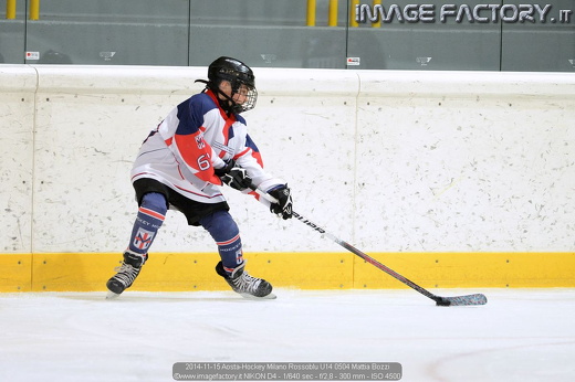 2014-11-15 Aosta-Hockey Milano Rossoblu U14 0504 Mattia Bozzi